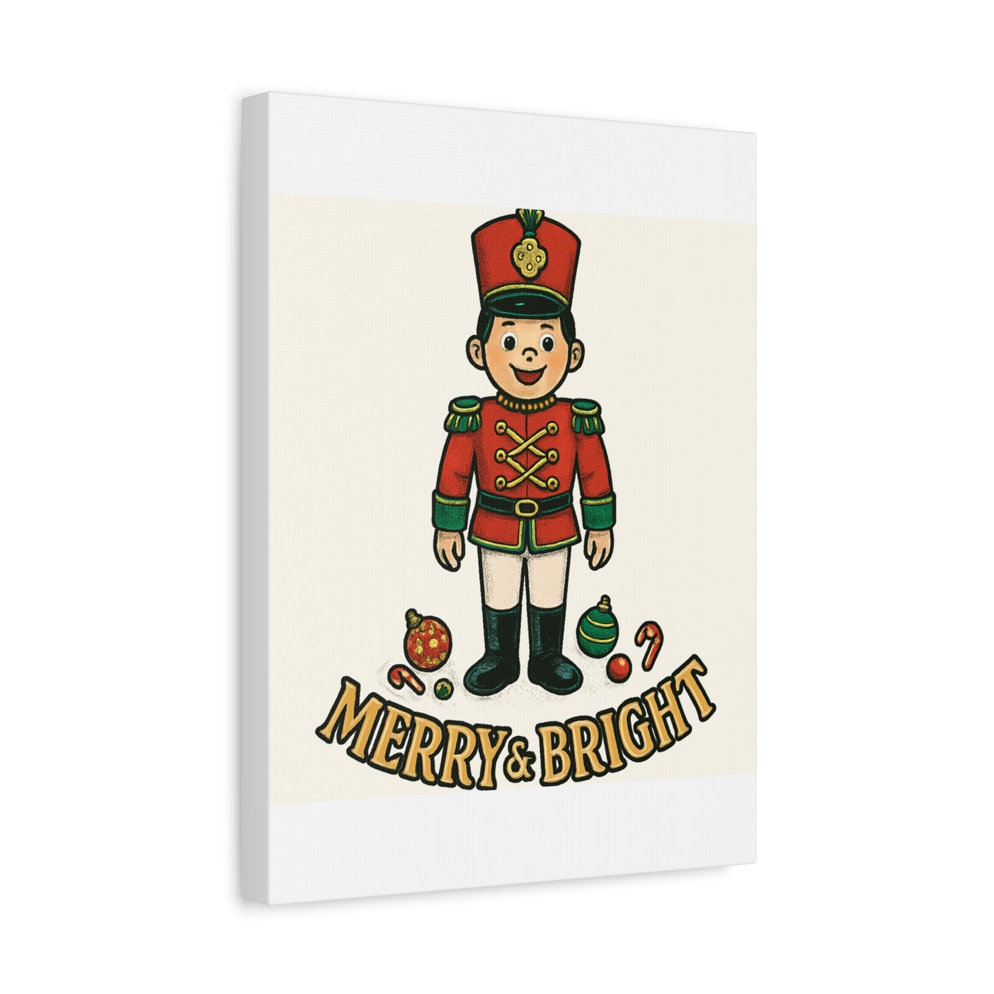 Nutcracker Soldier Matte Canvas Wall Art — Merry & Bright Holiday Decor