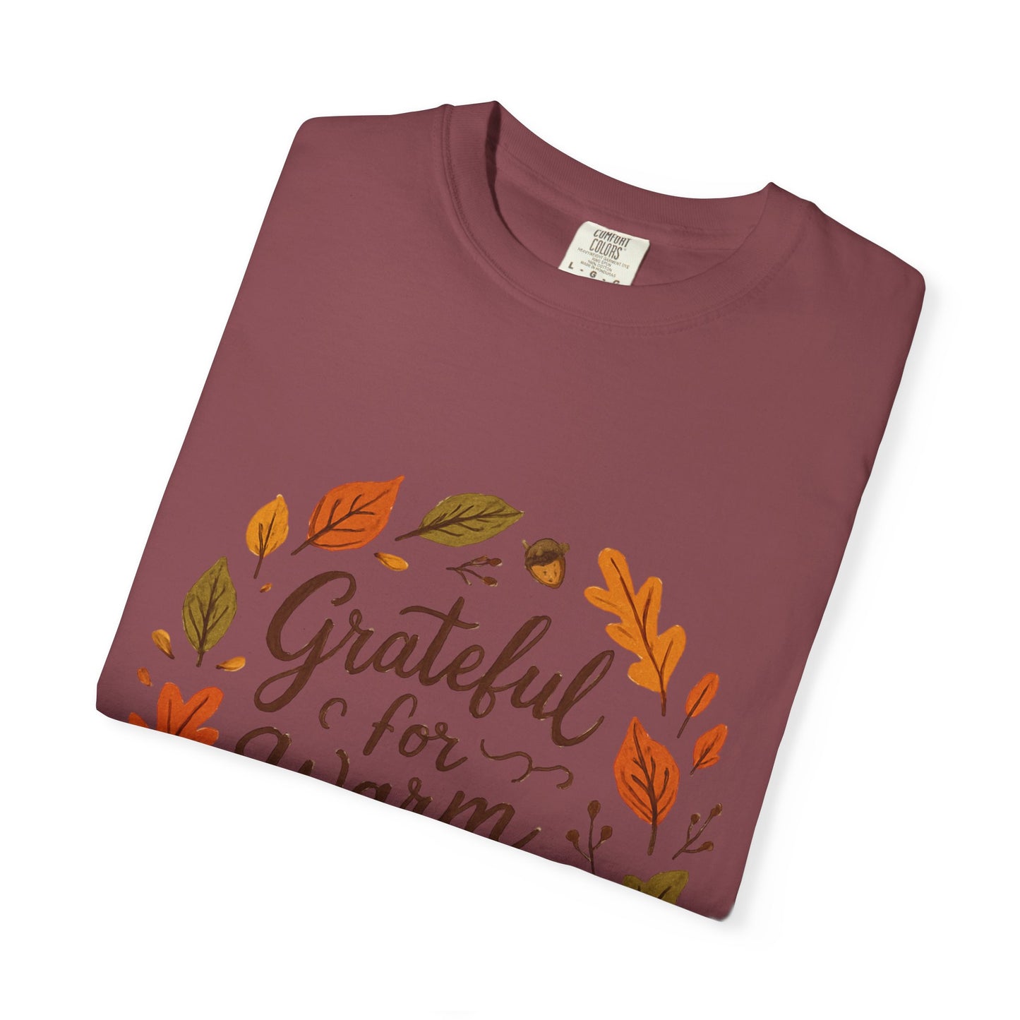 Grateful for Warm Moments T-Shirt — Cozy Autumn Coffee Mug Design