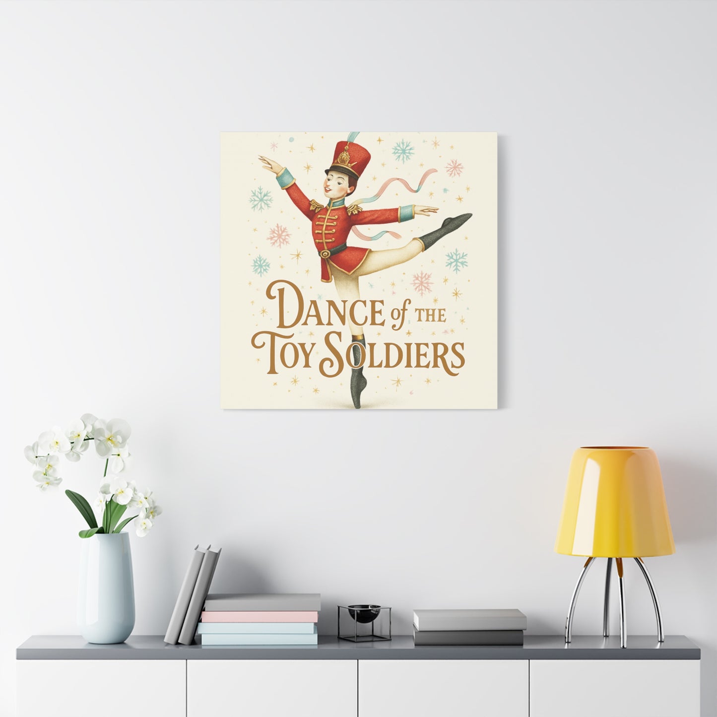 Dance of the Toy Soldiers Canvas Wall Art — Vintage Nutcracker Ballet Print