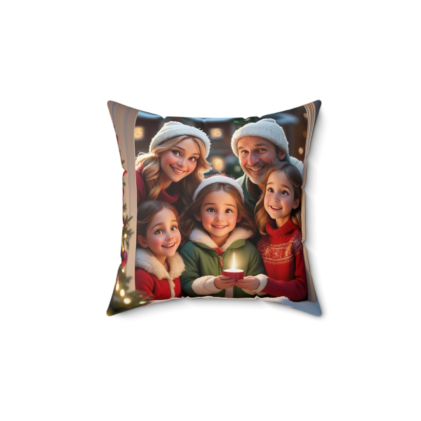 Spun Polyester Square Pillow