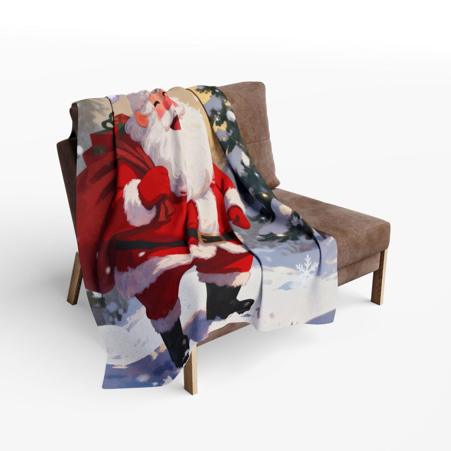 Cozy Christmas Fleece Blanket featuring Santa - Perfect Holiday Gift for Kids, Warm Home Decor, Winter Snuggles, Festive Couch [...]