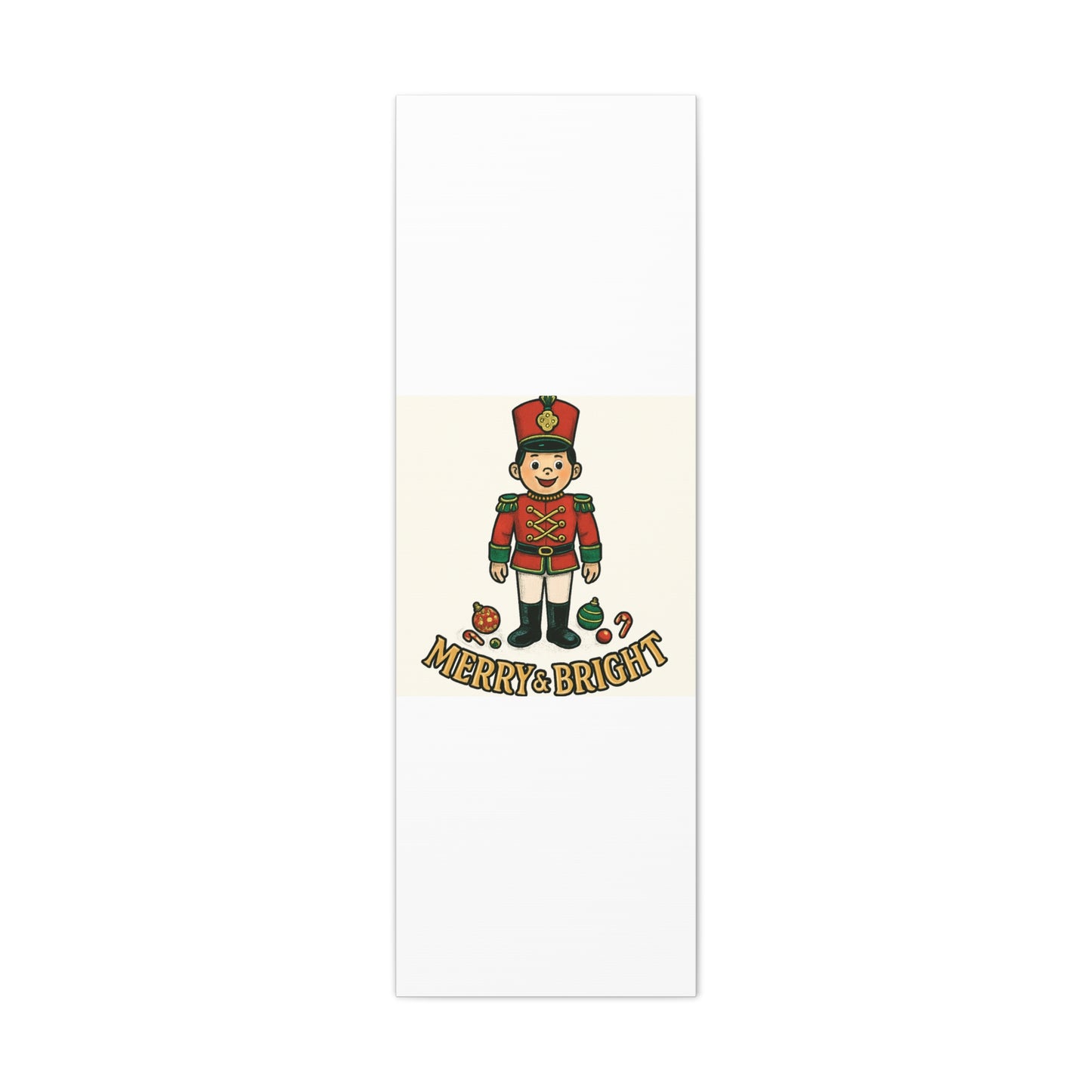 Nutcracker Soldier Matte Canvas Wall Art — Merry & Bright Holiday Decor