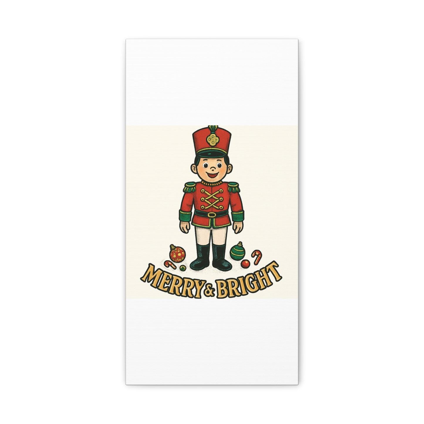 Nutcracker Soldier Matte Canvas Wall Art — Merry & Bright Holiday Decor