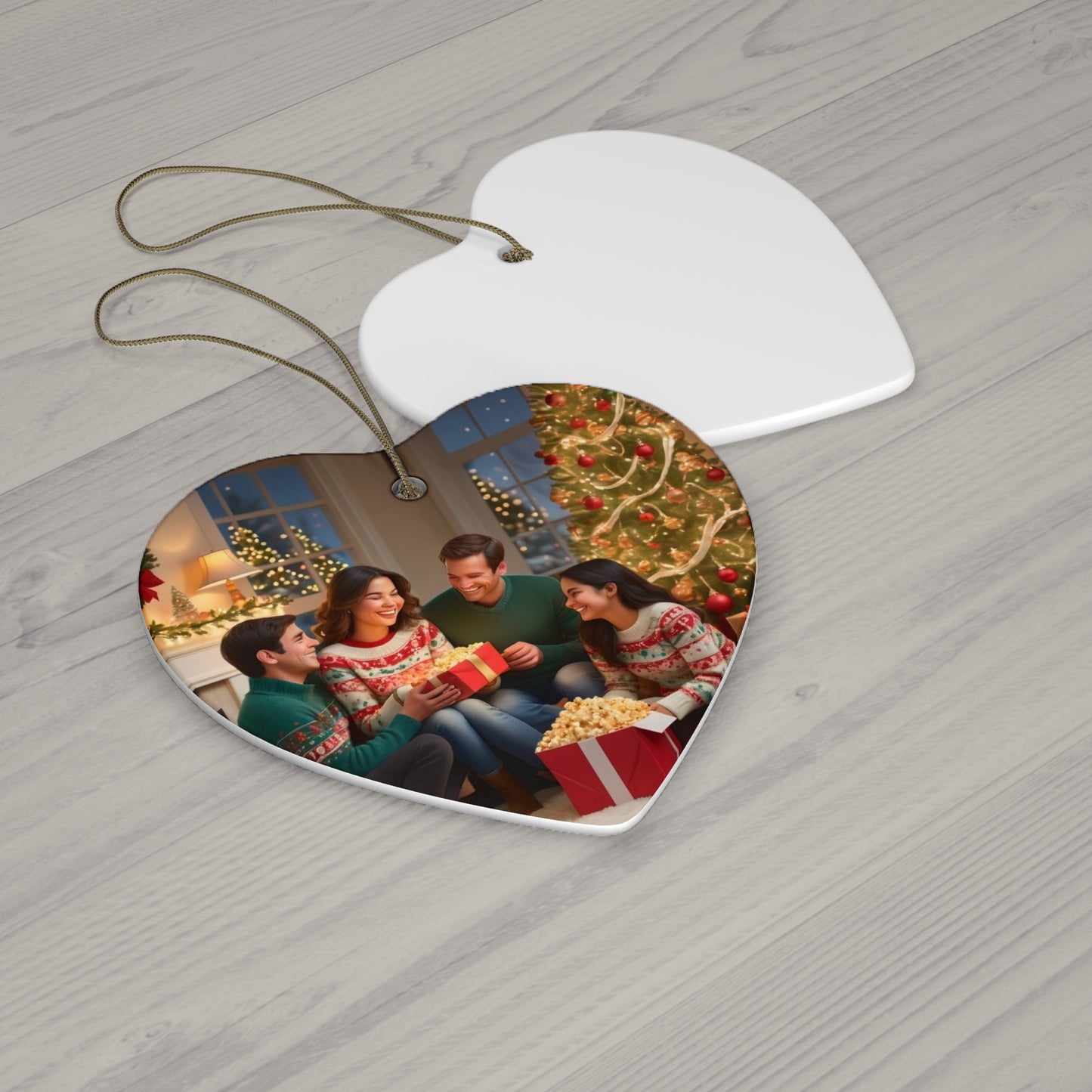 Ceramic Star Ornament — Personalized Photo Christmas Decoration