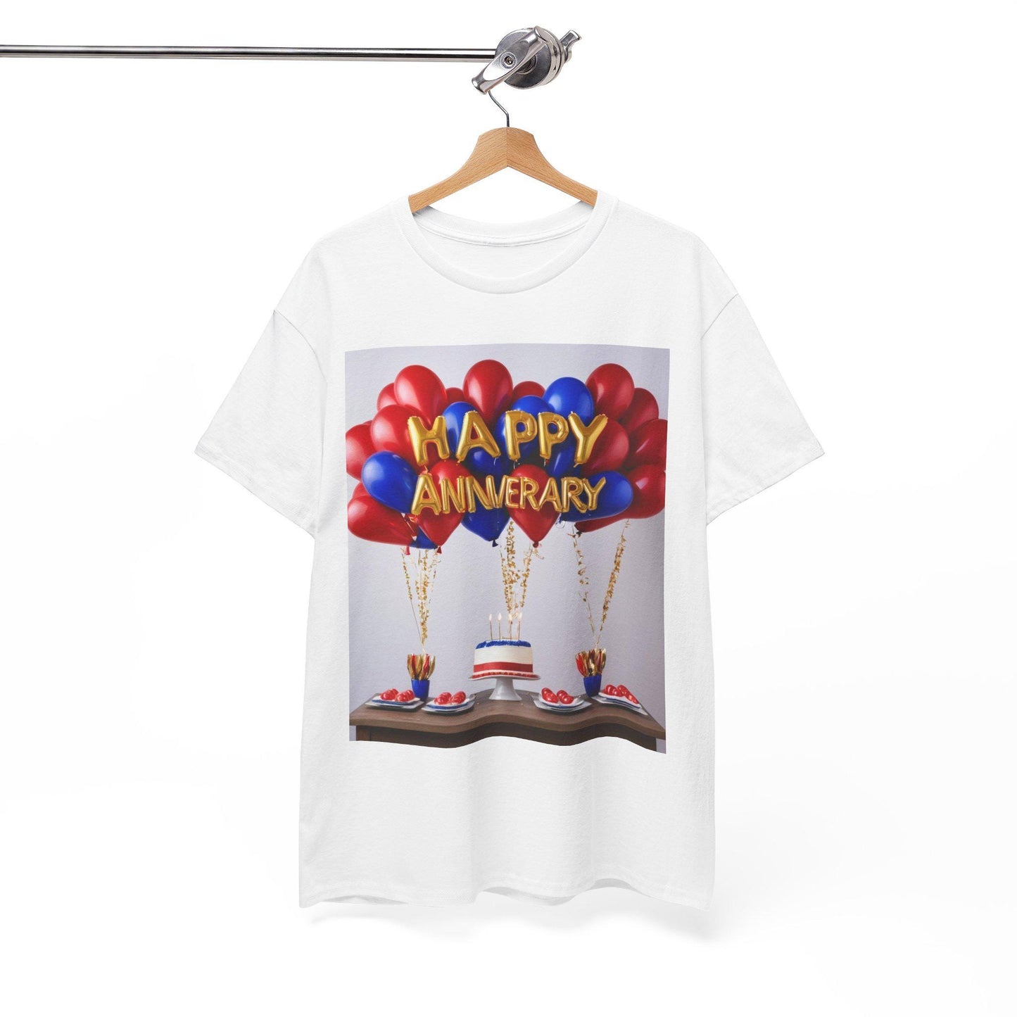 Happy Anniversary Balloon T-Shirt: Celebration Outfit