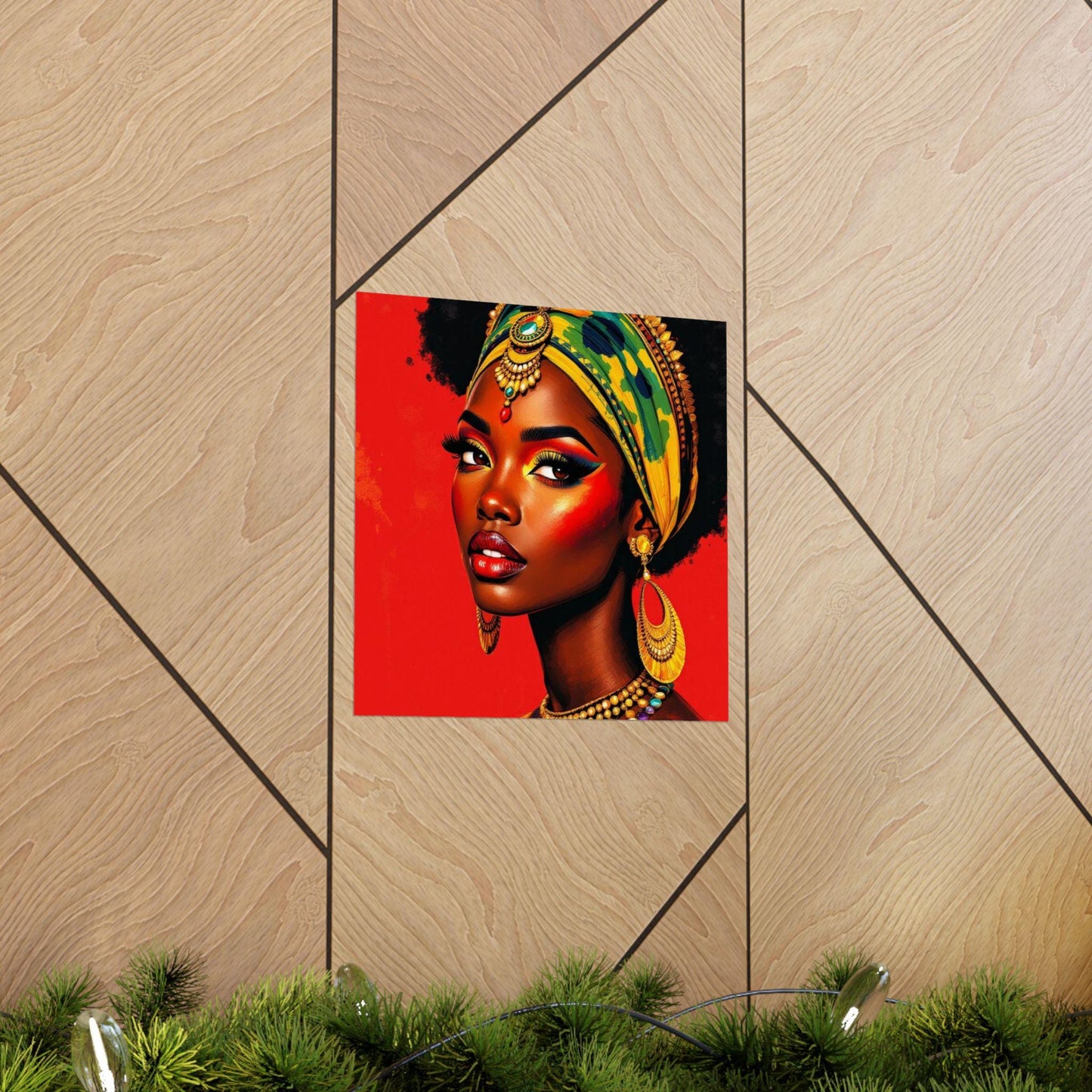 Vibrant Afrocentric Wall Art, Matte Vertical Posters for Home Decor, Stylish Gift for Black Culture Lovers, Bold Afro Art Prints, [...]
