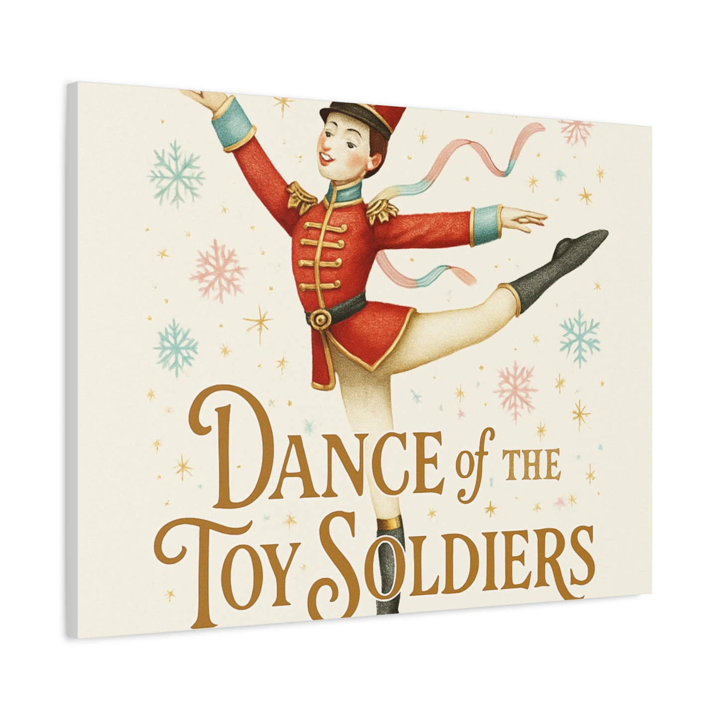 Dance of the Toy Soldiers Canvas Wall Art — Vintage Nutcracker Ballet Print