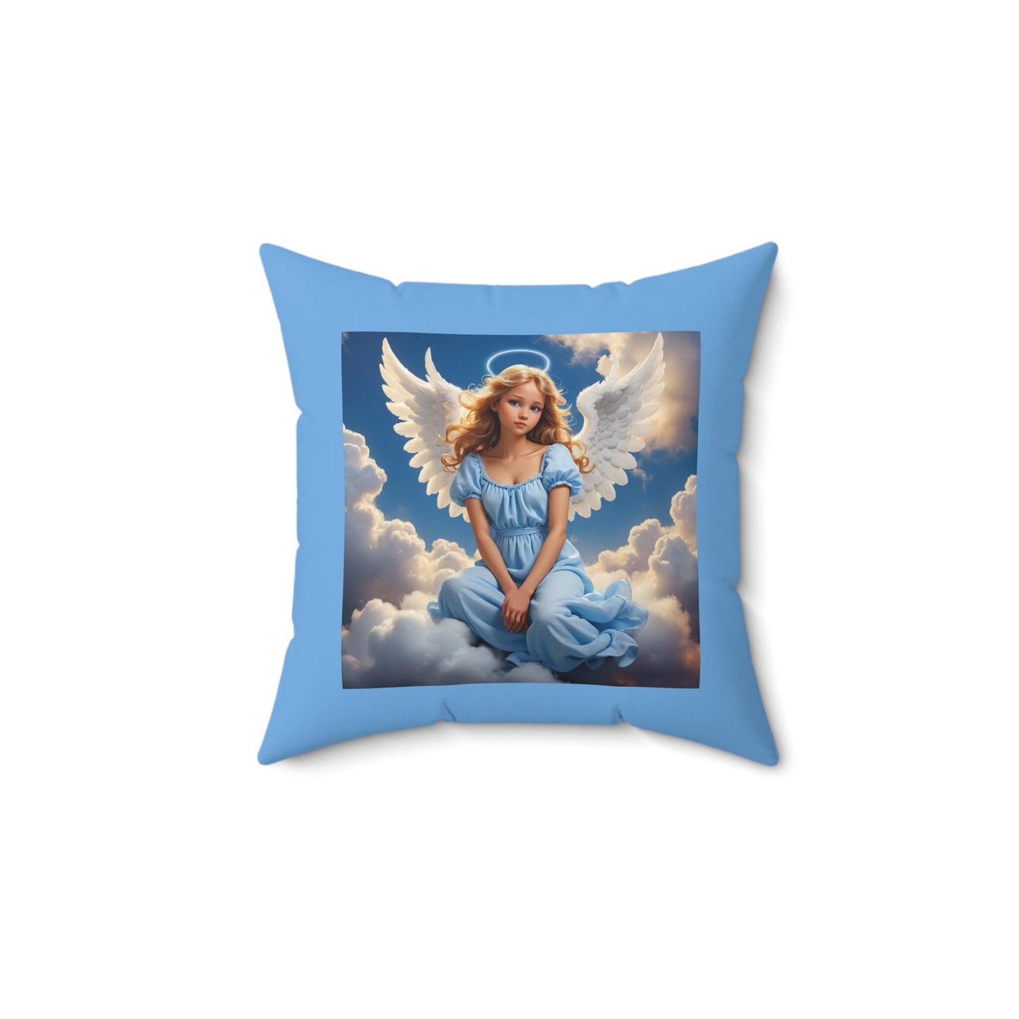 Heavenly Angel Decorative Pillow, Cozy Home Accent, Gifts for Angel Lovers, Nursery Decor, Spiritual Home Decor