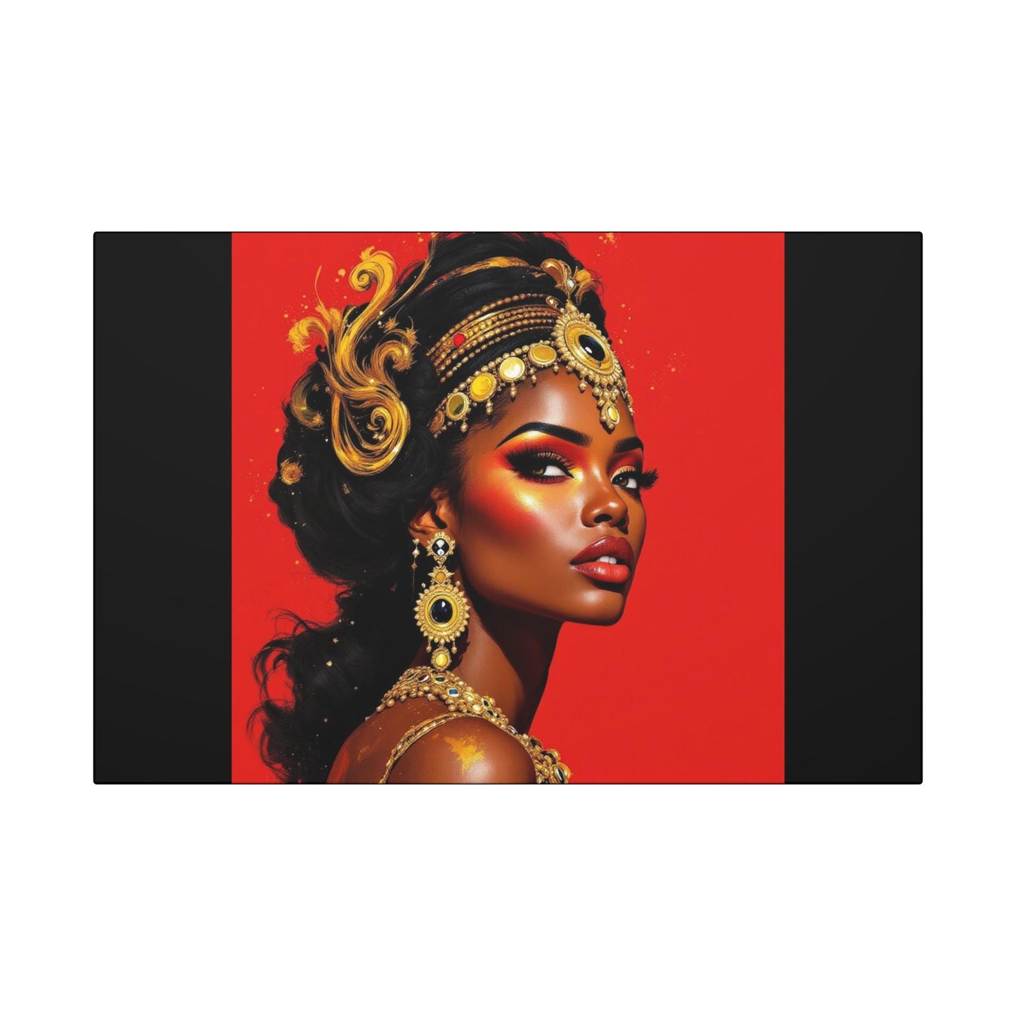 Canvas Wall Art, Vibrant Afrocentric Decor, Modern Home Decoration, Unique Gift for Art Lovers, Cultural Artwork