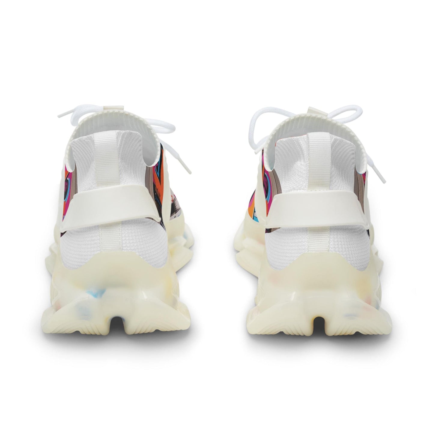 Vibrant Mesh Sneakers for Men, Stylish Athletic Shoes, Streetwear Footwear, Unique Graphical Sneakers, Trendy Casual Kicks