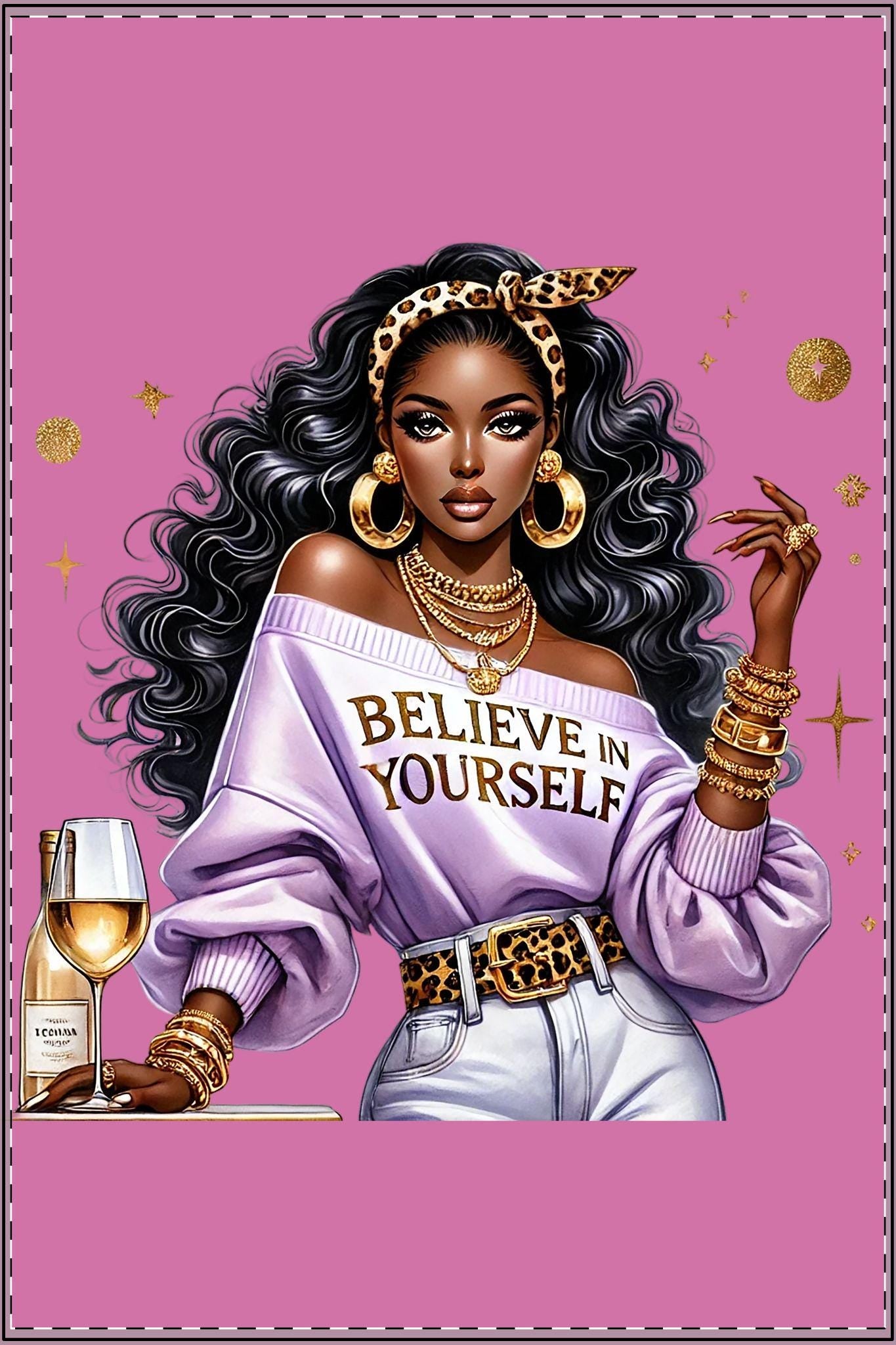 Stylish Satin Poster, Inspirational Wall Art, Home Decor, Gift for Friends, Motivational Quote Art, Self-Care Decor