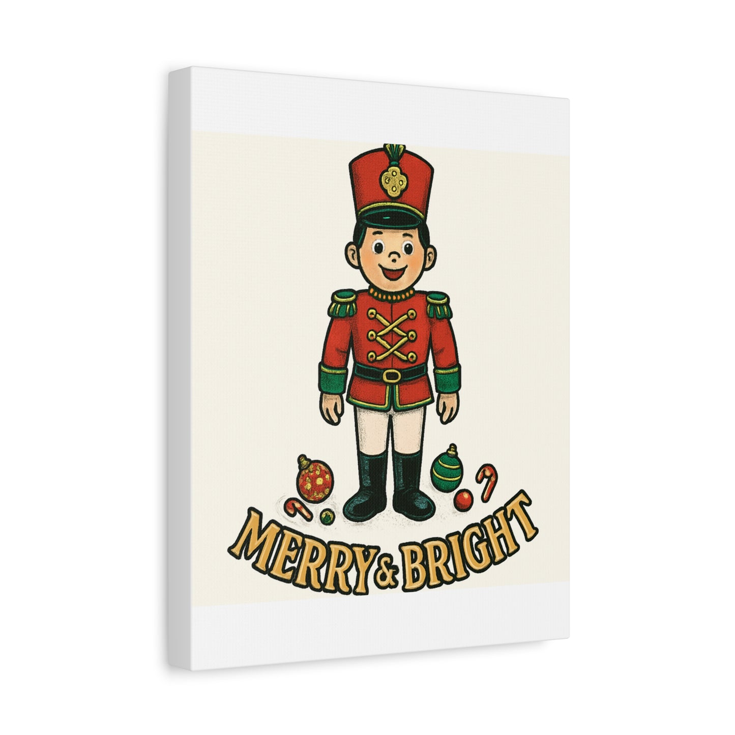 Nutcracker Soldier Matte Canvas Wall Art — Merry & Bright Holiday Decor