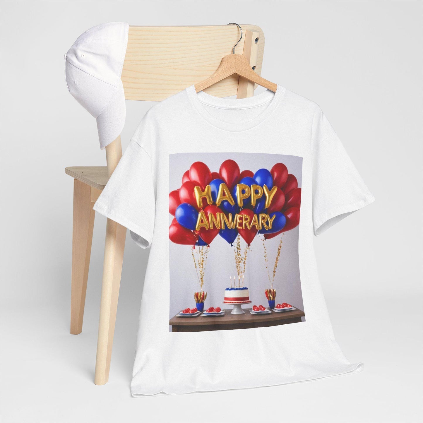 Happy Anniversary Balloon T-Shirt: Celebration Outfit