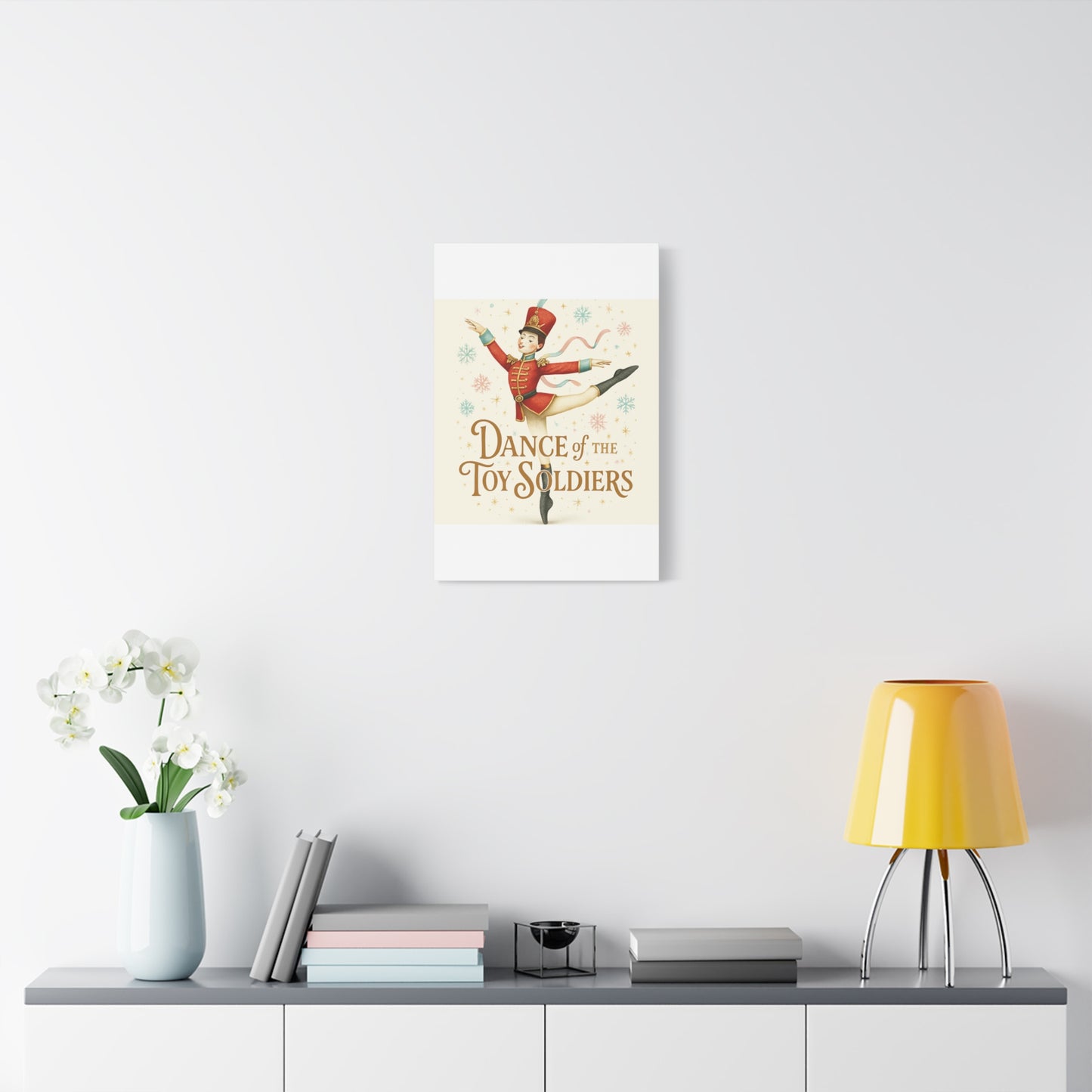 Dance of the Toy Soldiers Canvas Wall Art — Vintage Nutcracker Ballet Print