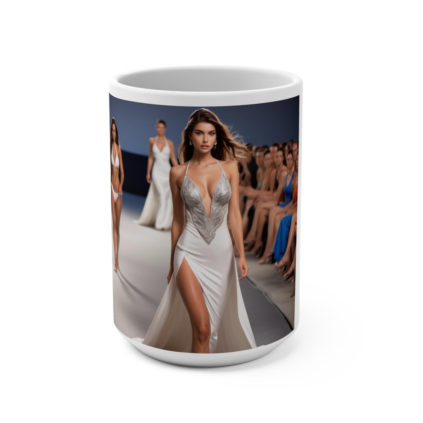 Fashion Runway Mug: Stylish Ceramic Coffee Cup, Gift for Her