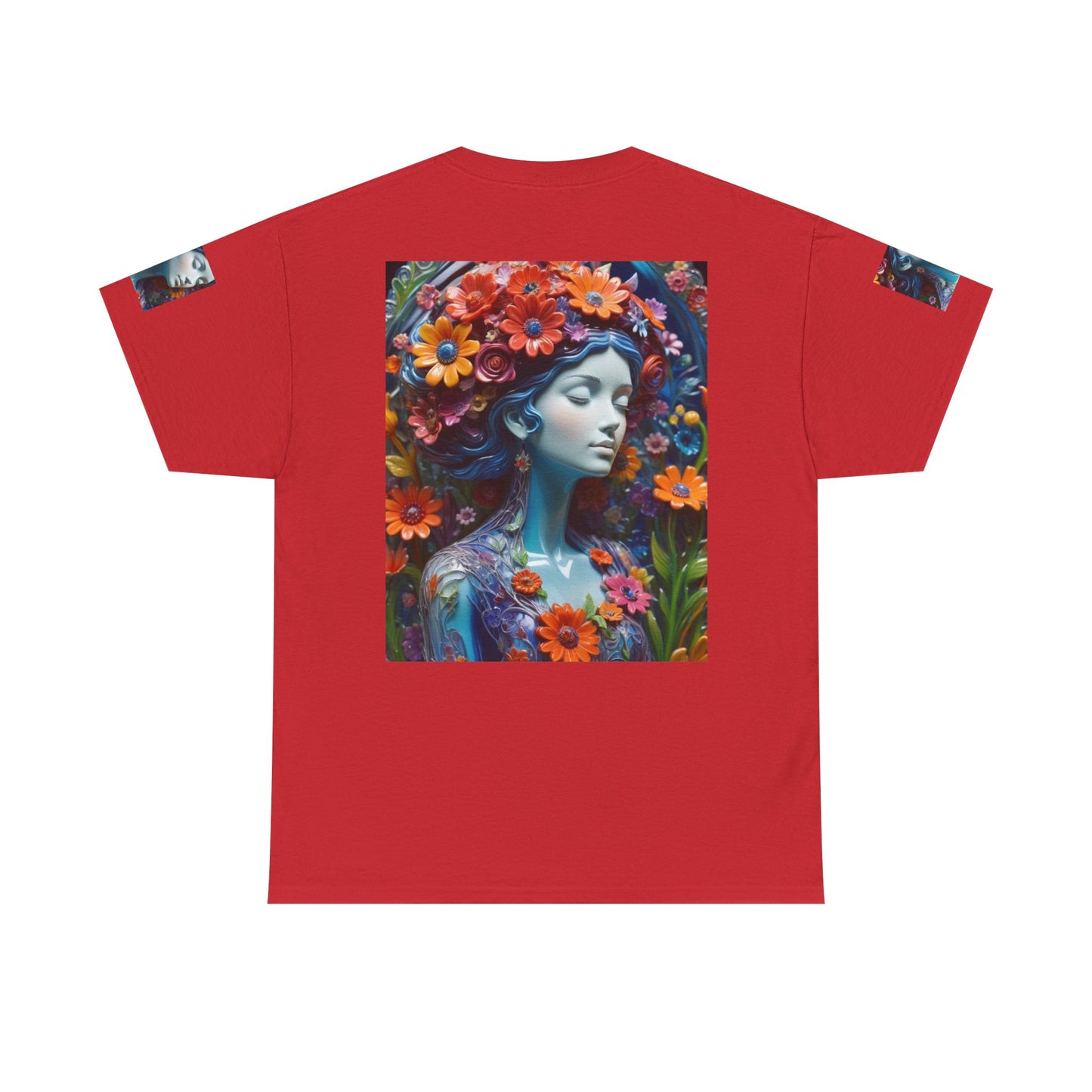 Floral Goddess T‑Shirt — Vibrant Flower Crown Art Tee