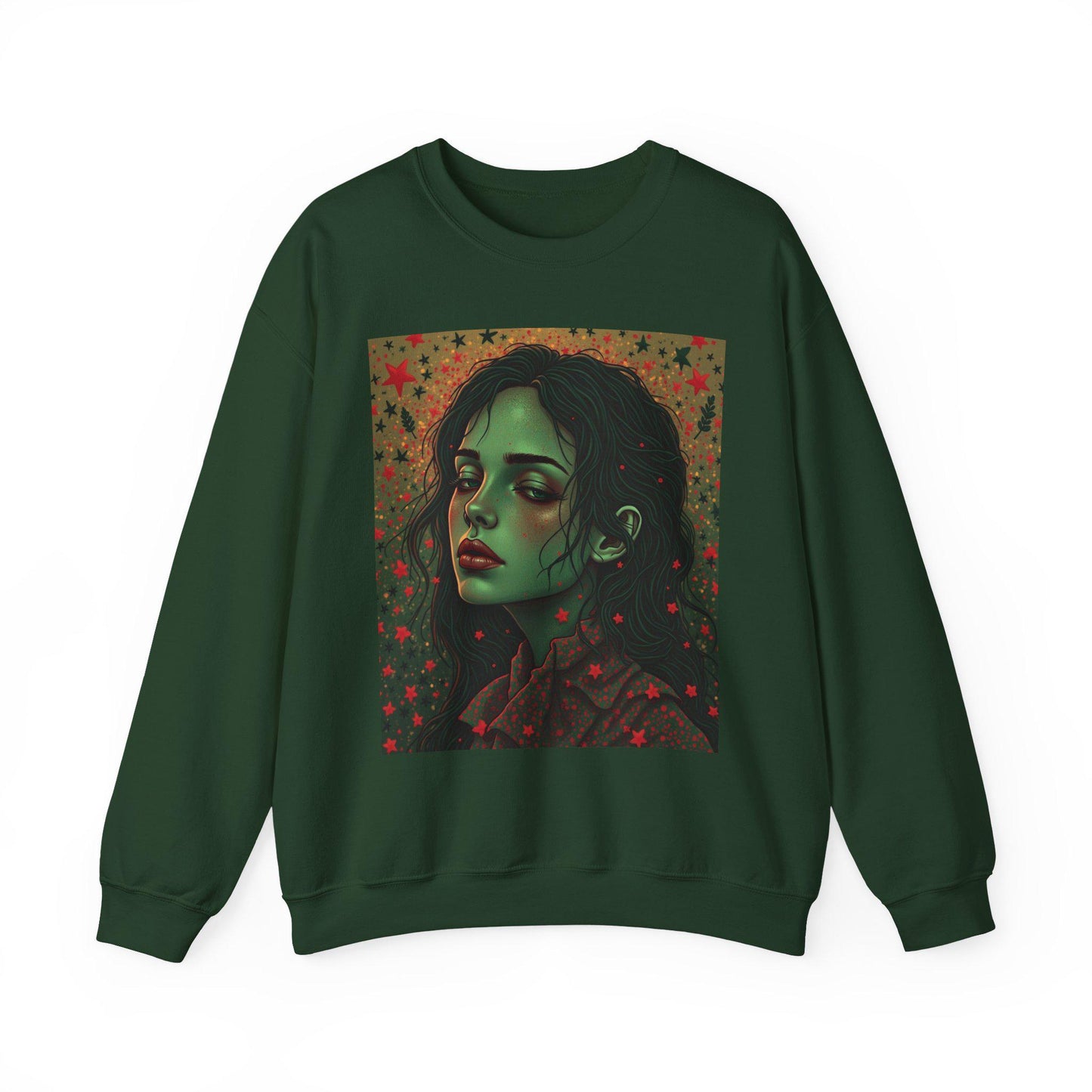 Aesthetic Portrait Sweatshirt, Cozy Unisex Crewneck, Everyday Fashion, Unique Gift, Seasonal Layering, Trendy Style