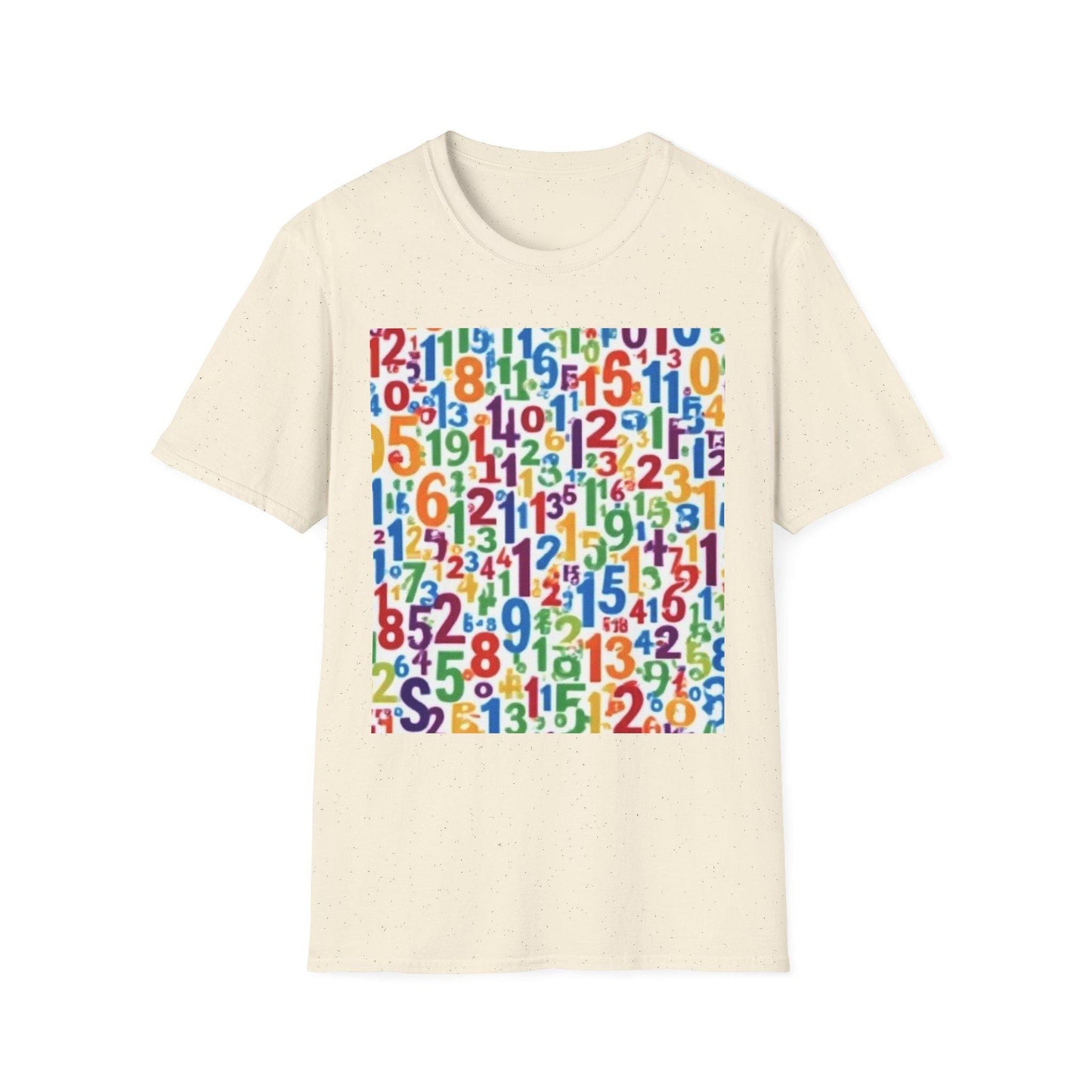 Colorful Numbers Unisex T-Shirt, Vibrant Graphic Tee, Fun Educational Apparel, Gift for Teachers, Kids Learning Shirt