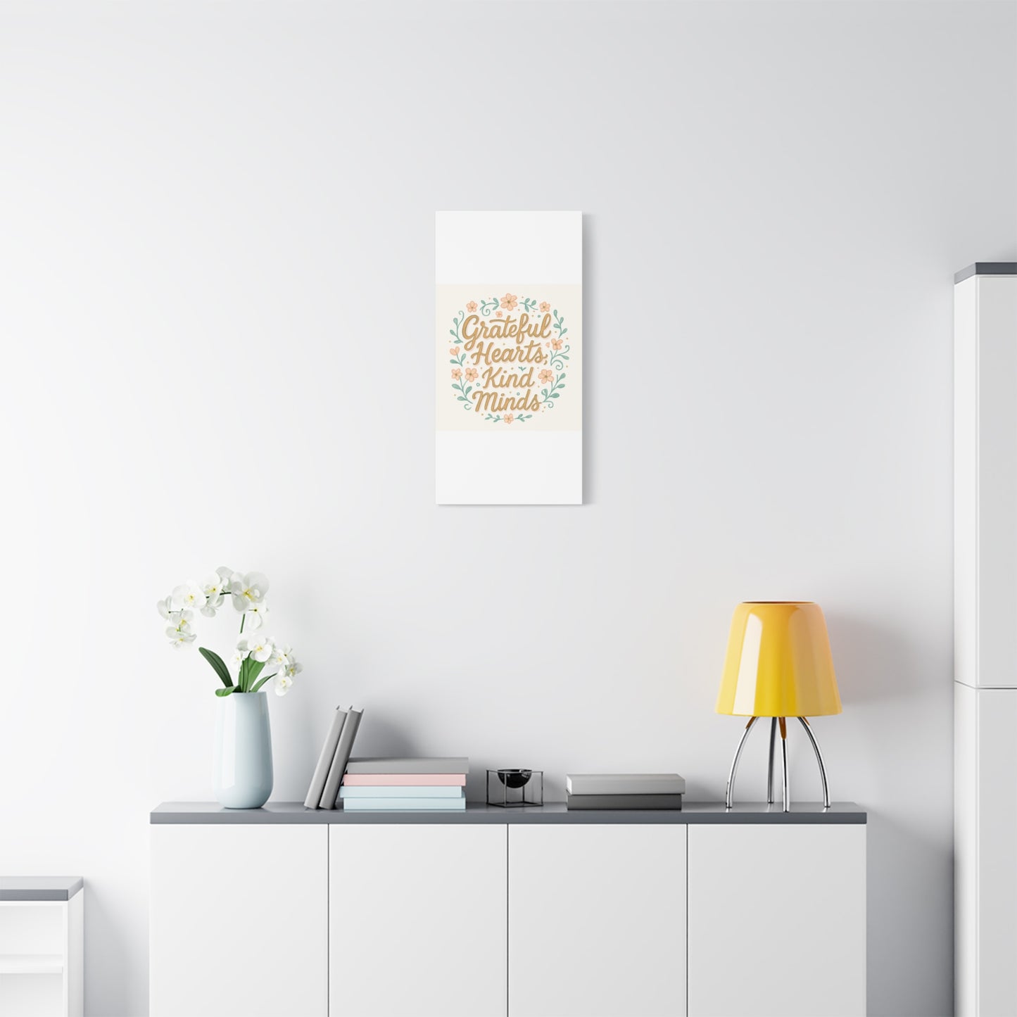 Grateful Hearts Kind Minds Canvas Wall Art