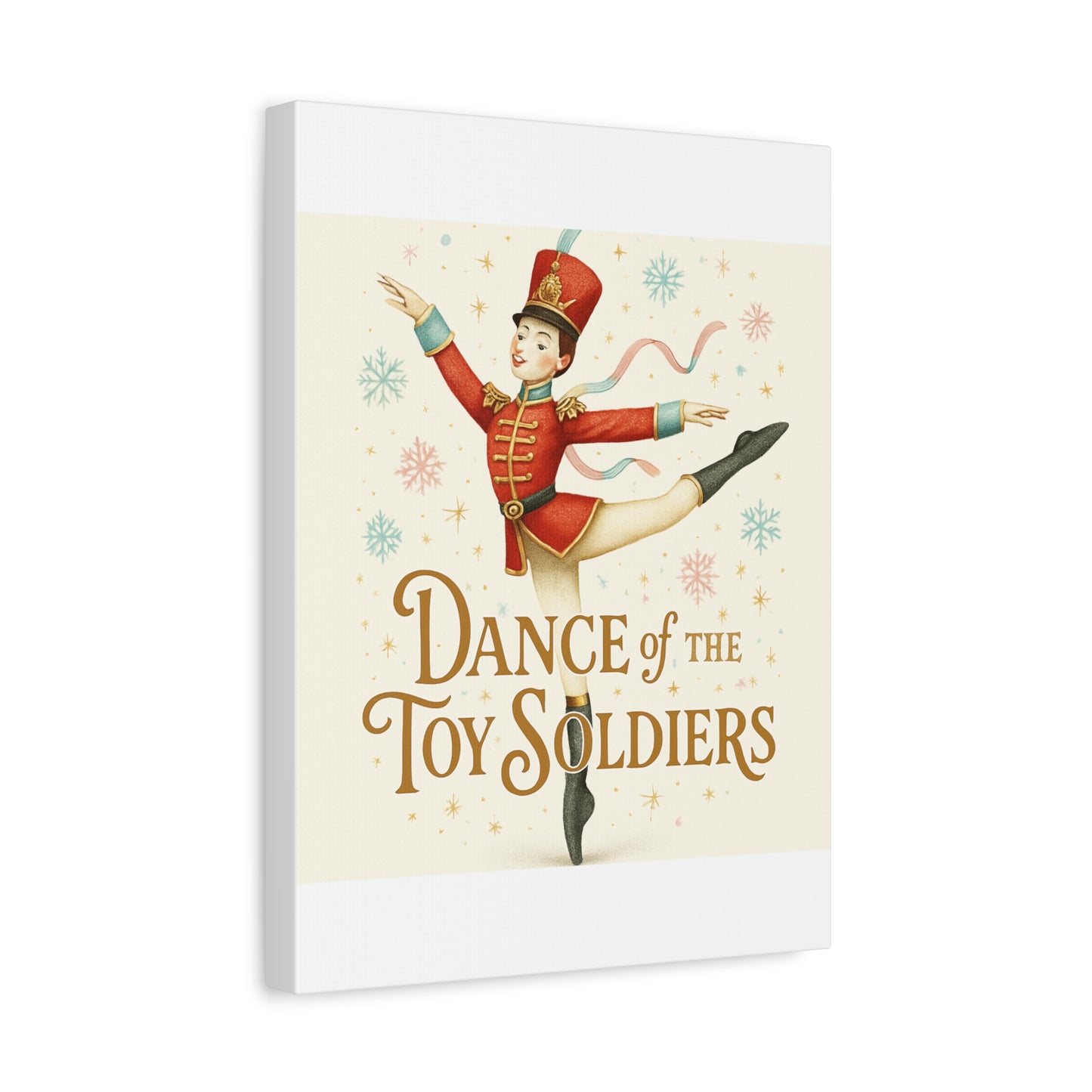 Dance of the Toy Soldiers Canvas Wall Art — Vintage Nutcracker Ballet Print