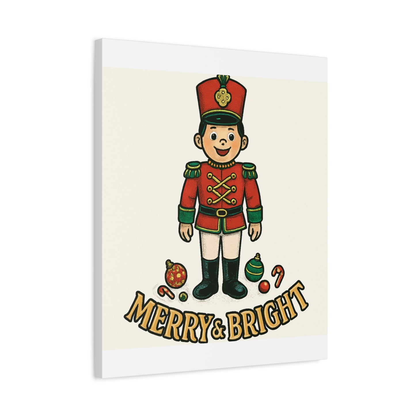 Nutcracker Soldier Matte Canvas Wall Art — Merry & Bright Holiday Decor