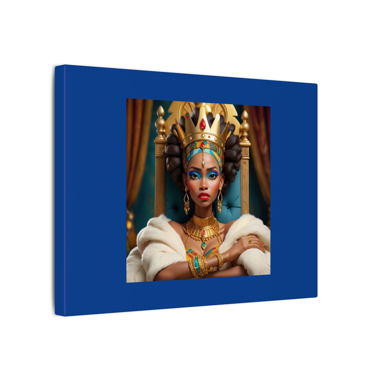 Regal Queen Portrait Canvas