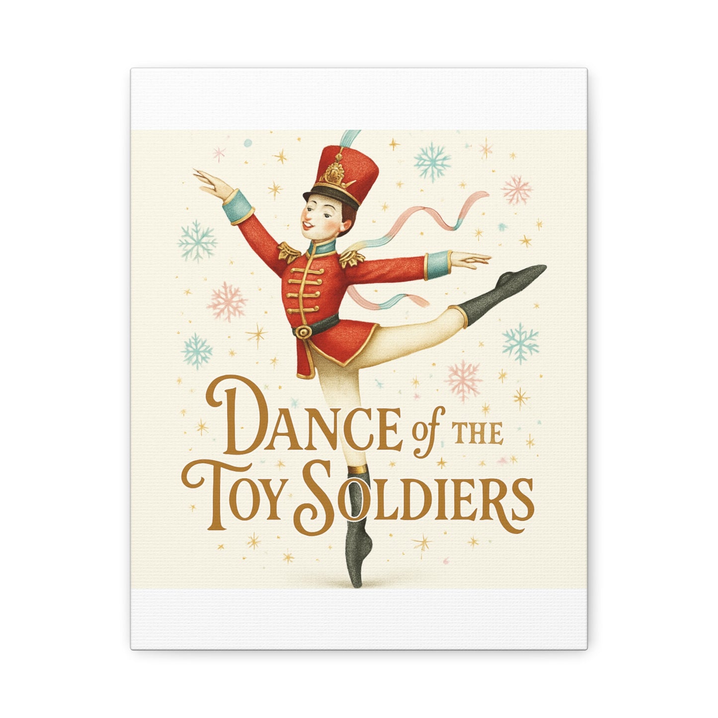 Dance of the Toy Soldiers Canvas Wall Art — Vintage Nutcracker Ballet Print