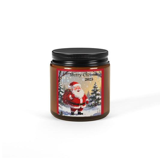 Christmas Scented Soy Candle, Holiday Decor, Gift for Her, Festive Home Fragrance, Merry Christmas 2023