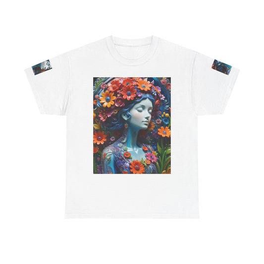 Floral Goddess T‑Shirt — Vibrant Flower Crown Art Tee