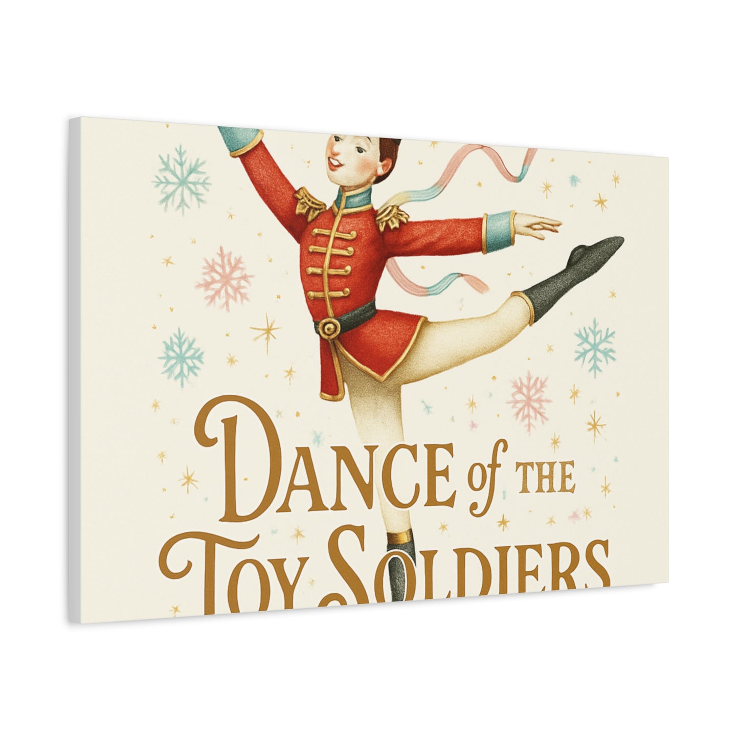 Dance of the Toy Soldiers Canvas Wall Art — Vintage Nutcracker Ballet Print