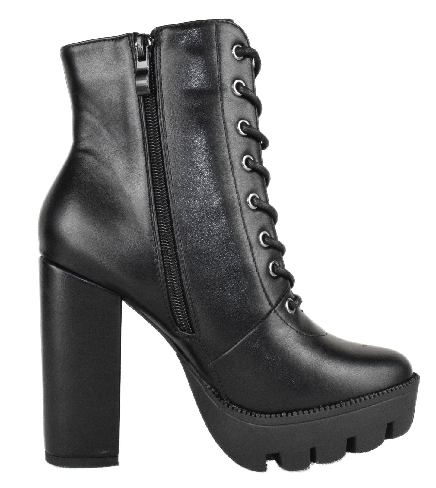 DALE-6 Black PU TOP MODA