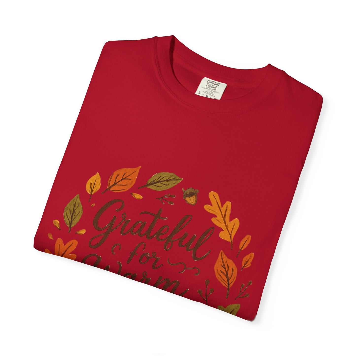 Grateful for Warm Moments T-Shirt — Cozy Autumn Coffee Mug Design