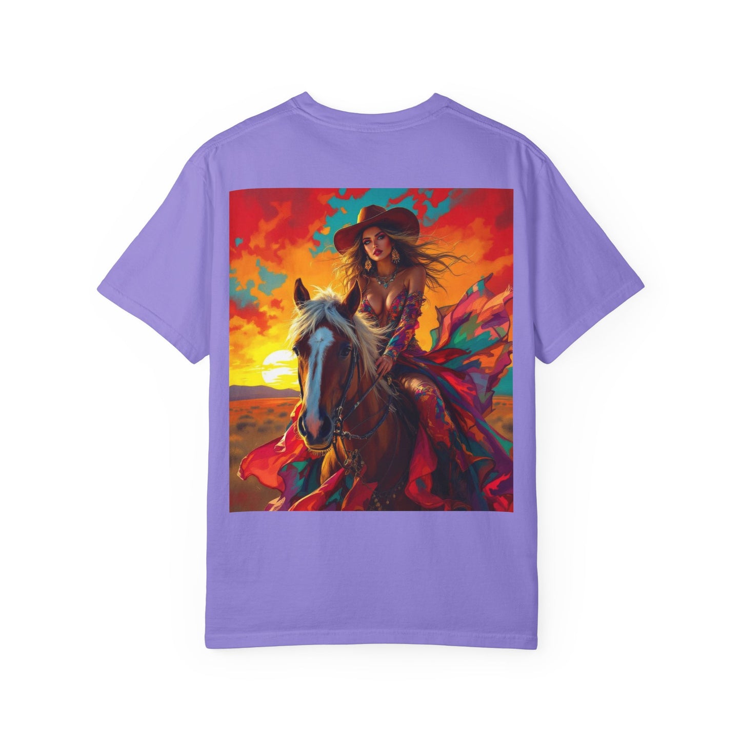 Sunset Cowgirl Horse T-Shirt