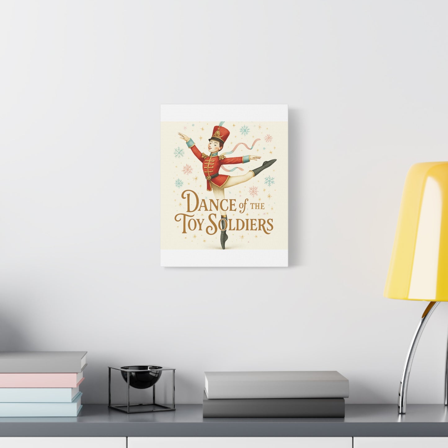 Dance of the Toy Soldiers Canvas Wall Art — Vintage Nutcracker Ballet Print