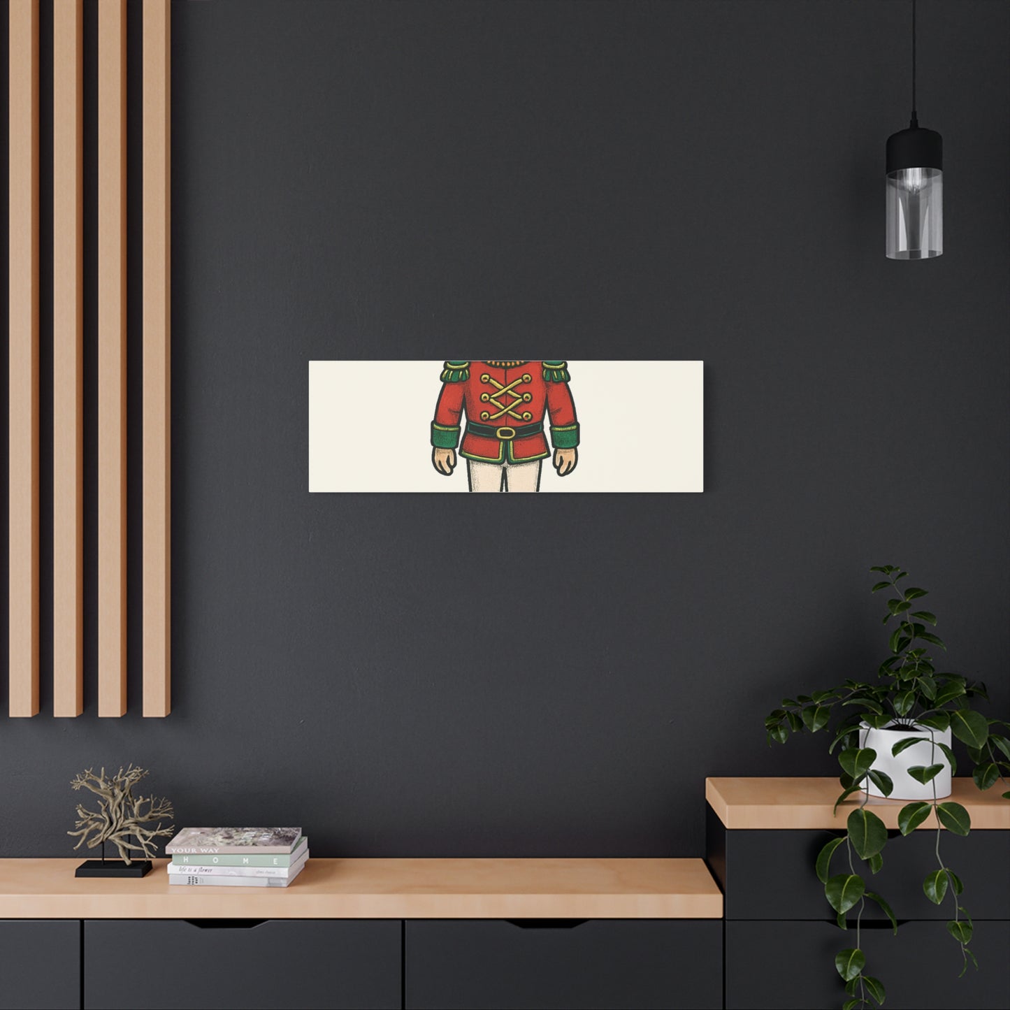 Nutcracker Soldier Matte Canvas Wall Art — Merry & Bright Holiday Decor