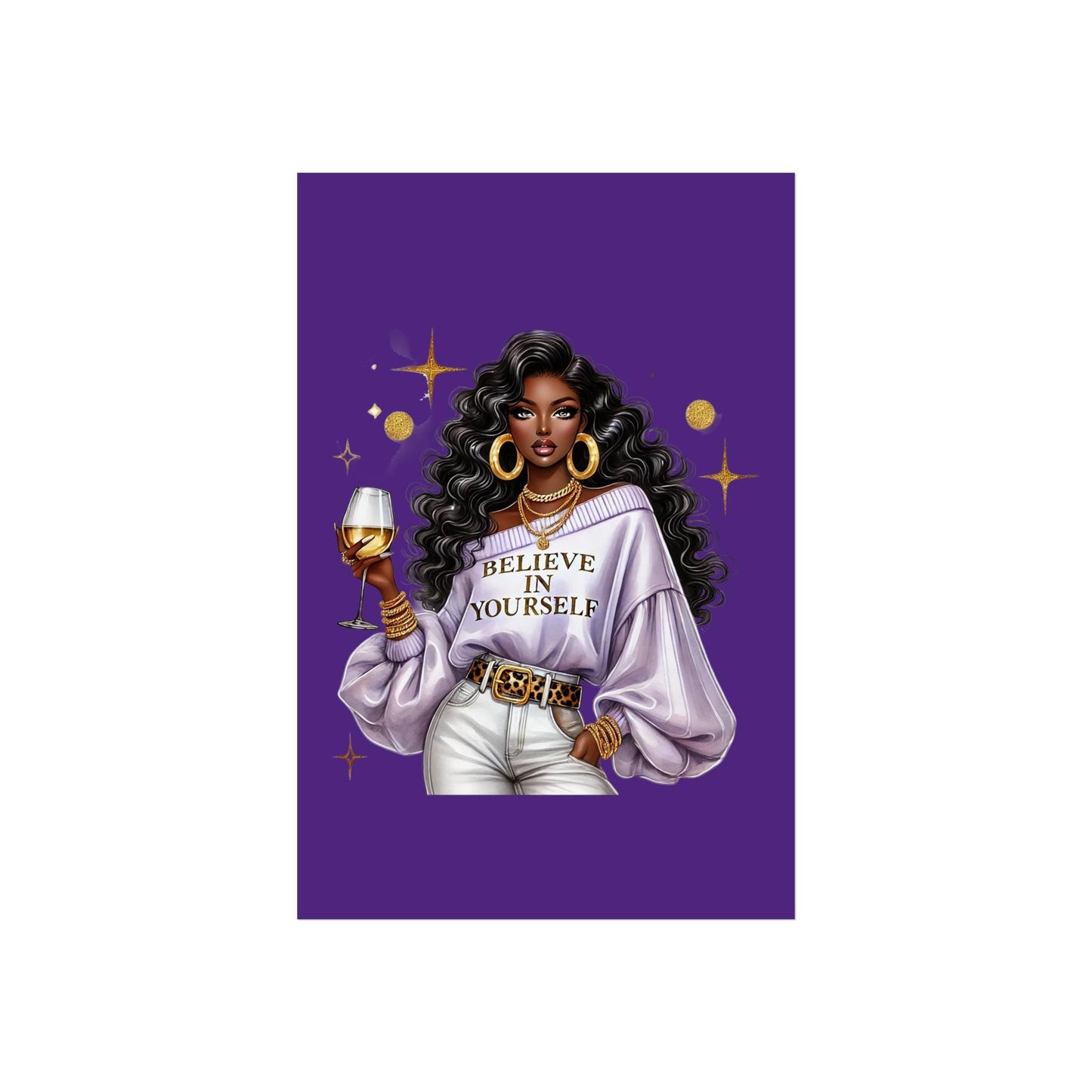 Empowering Fine Art Poster | Inspirational Home Decor | Believe in Yourself Wall Art | Gift for Her | Motivational Art Print