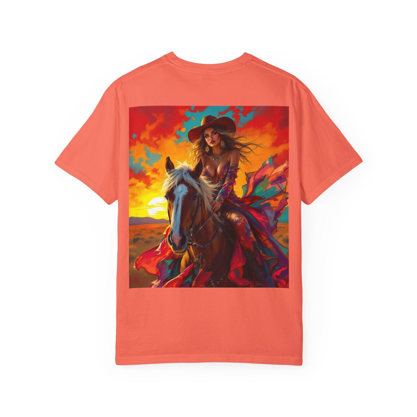 Sunset Cowgirl Horse T-Shirt