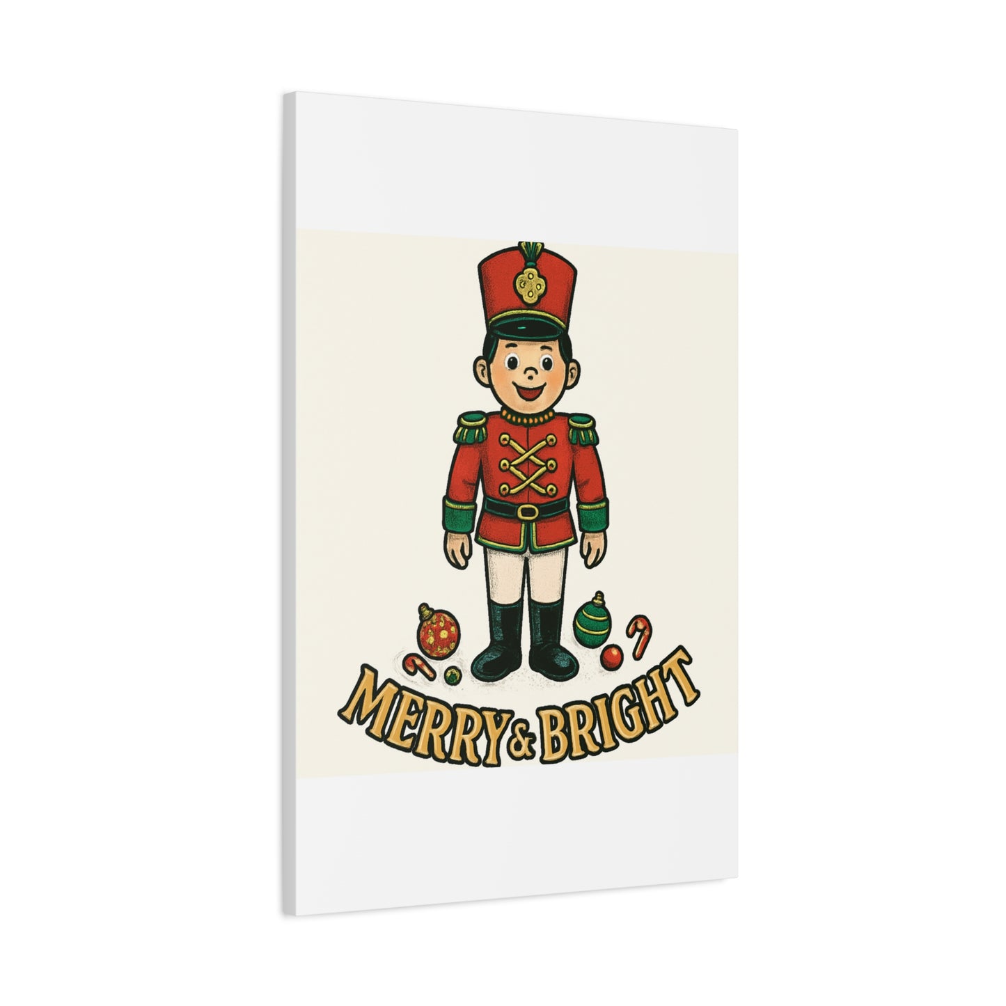 Nutcracker Soldier Matte Canvas Wall Art — Merry & Bright Holiday Decor