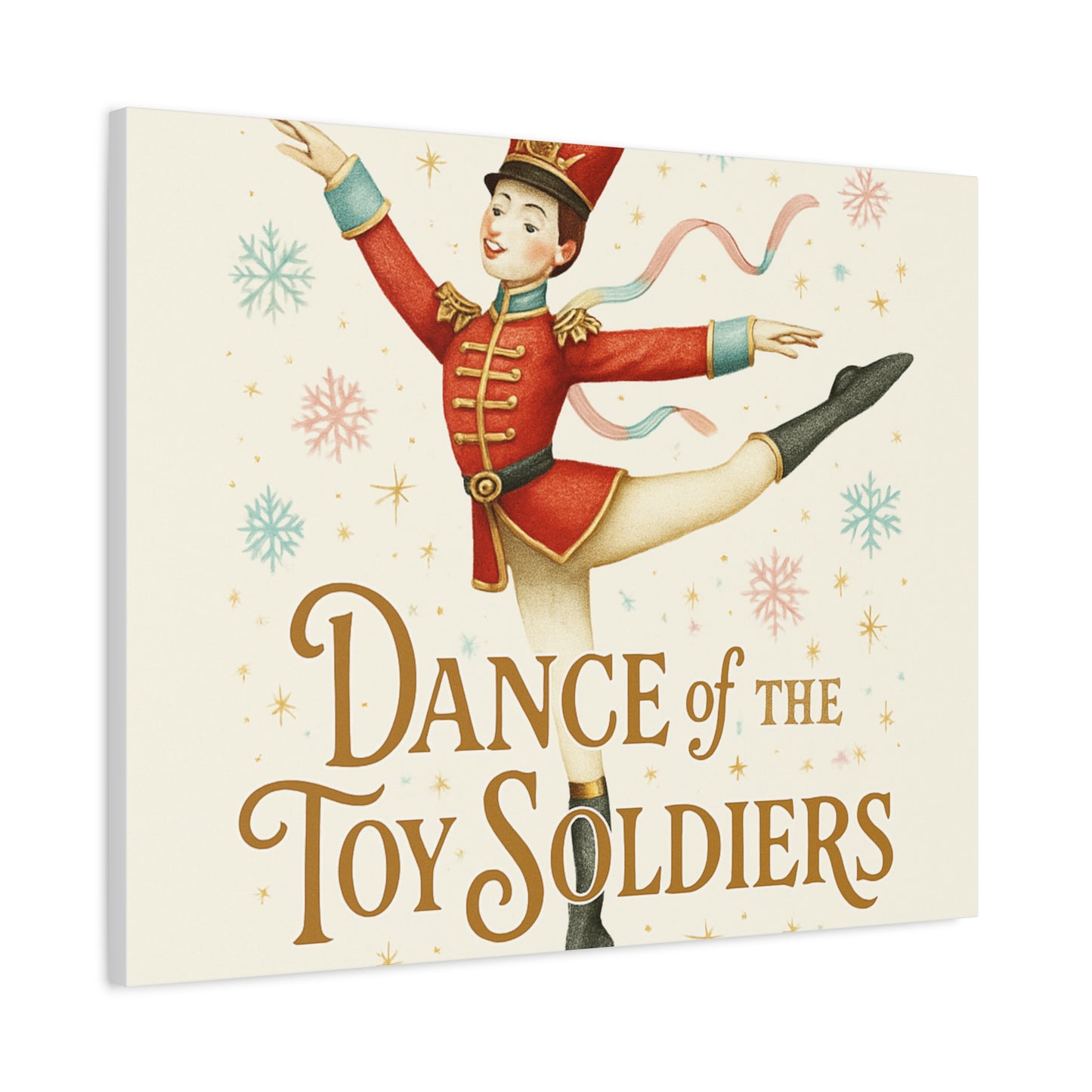Dance of the Toy Soldiers Canvas Wall Art — Vintage Nutcracker Ballet Print