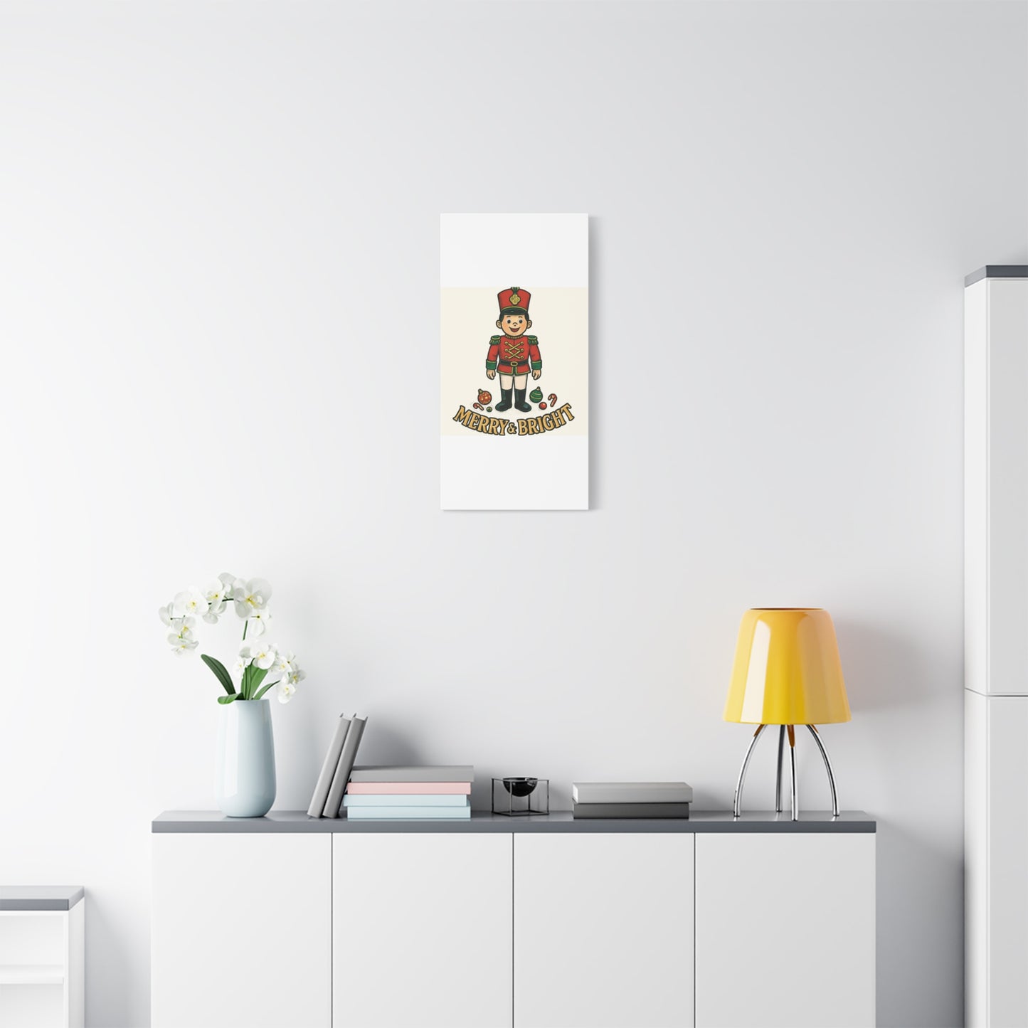 Nutcracker Soldier Matte Canvas Wall Art — Merry & Bright Holiday Decor