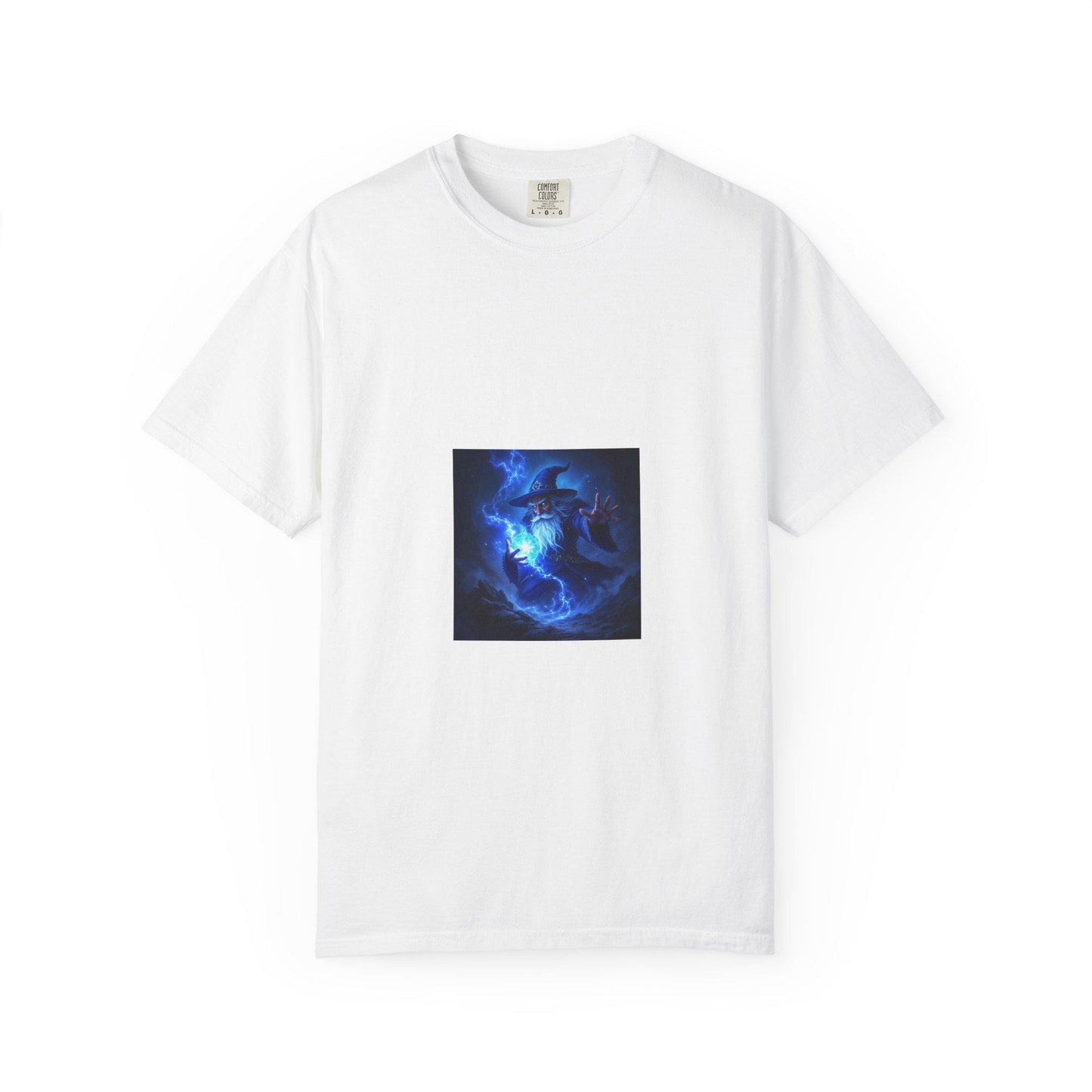 Cosmic Blue Unisex Garment-Dyed T-Shirt | Artistic Graphic Tee, Streetwear, Gift for Men & Women, Casual Wear, Summer Fashion