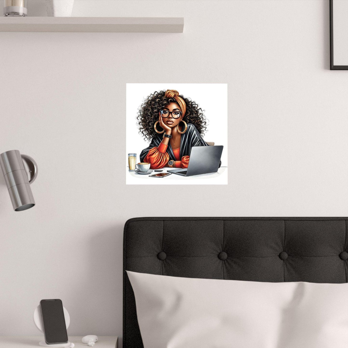 Chic Satin Posters, Inspiring Wall Art, Home Office Decor, Gift for Her, Motivational Decor, Stylish Prints