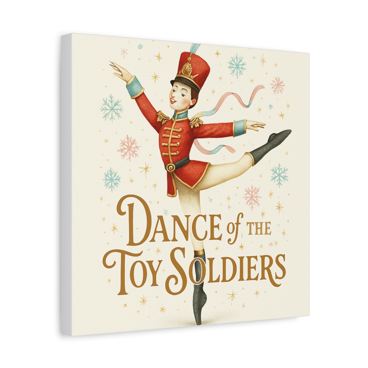 Dance of the Toy Soldiers Canvas Wall Art — Vintage Nutcracker Ballet Print