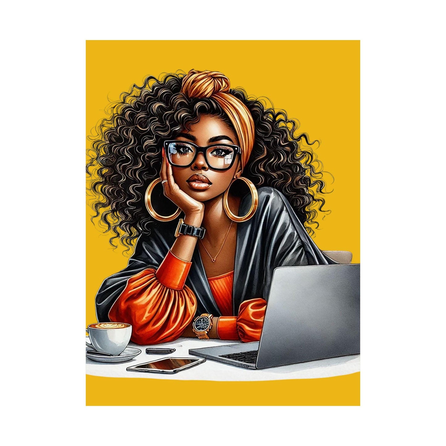 Chic Satin Posters, Inspiring Wall Art, Home Office Decor, Gift for Her, Motivational Decor, Stylish Prints