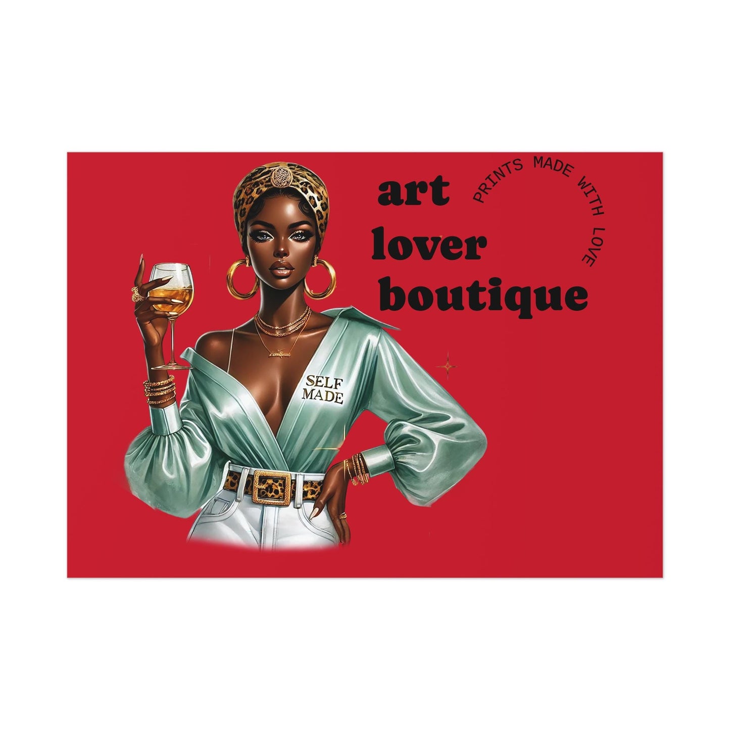 Art Lover Boutique Poster | Stylish Home Decor, Wall Art, Gift for Art Enthusiasts, Modern Design, Fashionable Decor