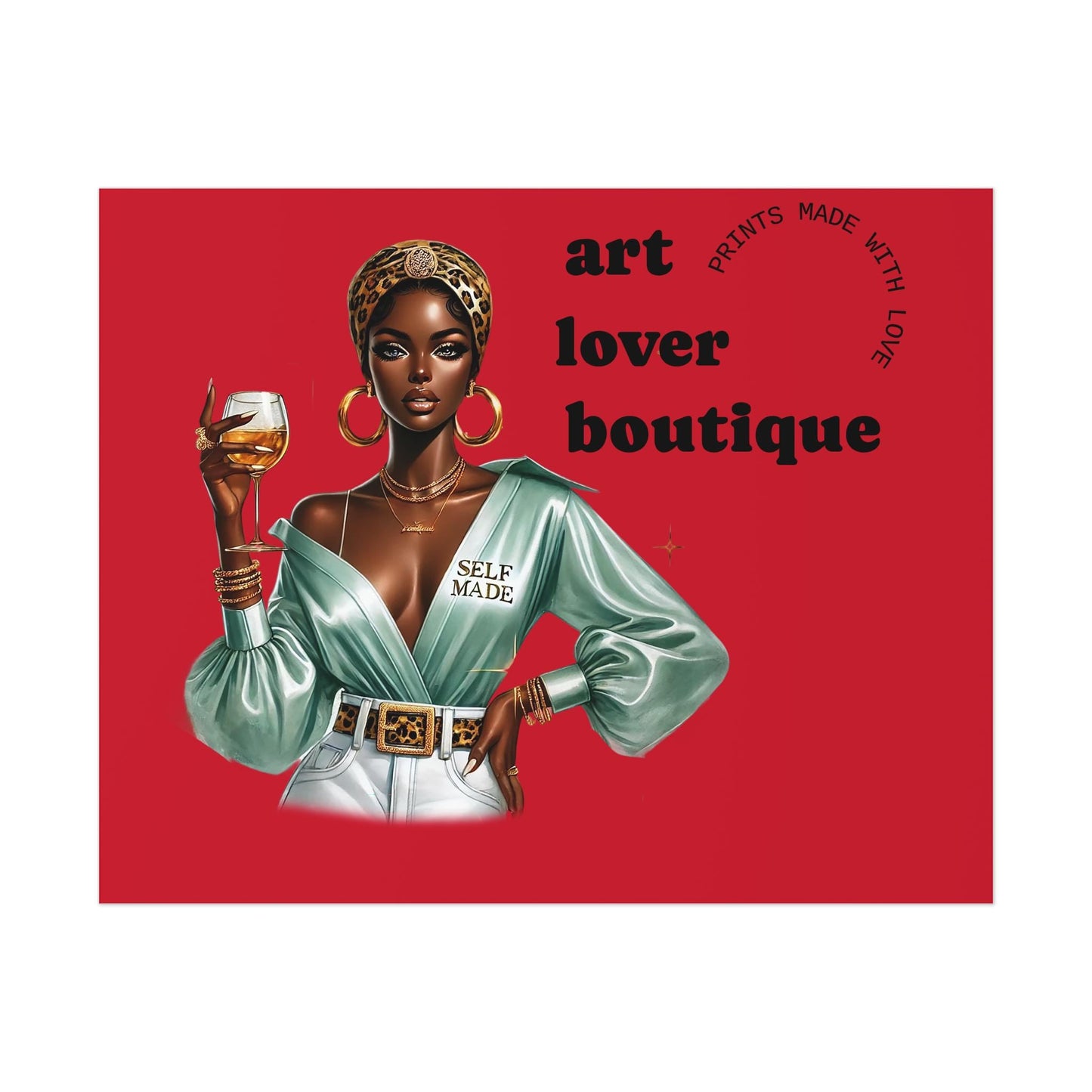 Art Lover Boutique Poster | Stylish Home Decor, Wall Art, Gift for Art Enthusiasts, Modern Design, Fashionable Decor