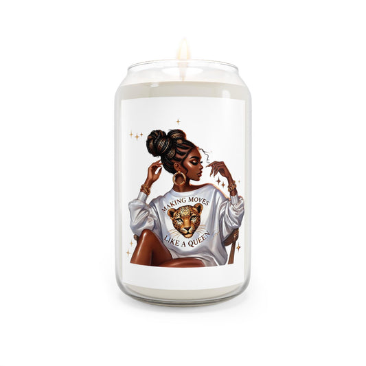 Scented Soy Candle - Making Moves Like A Queen | Aromatherapy Gift, Home Decor, Office Relaxation, Pampering Gift, Self-Care