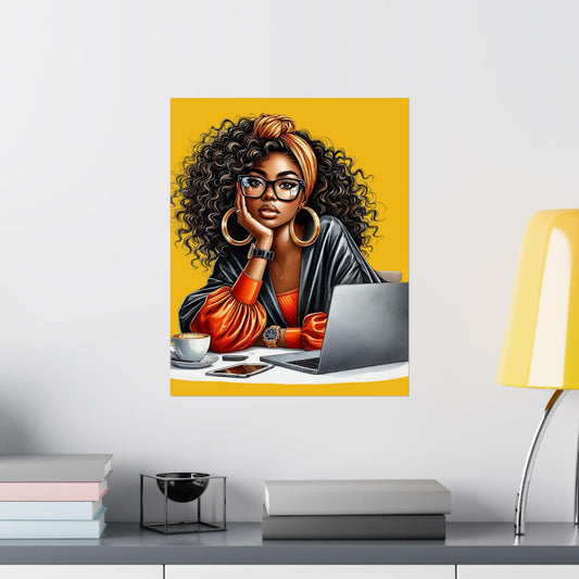 Chic Satin Posters, Inspiring Wall Art, Home Office Decor, Gift for Her, Motivational Decor, Stylish Prints