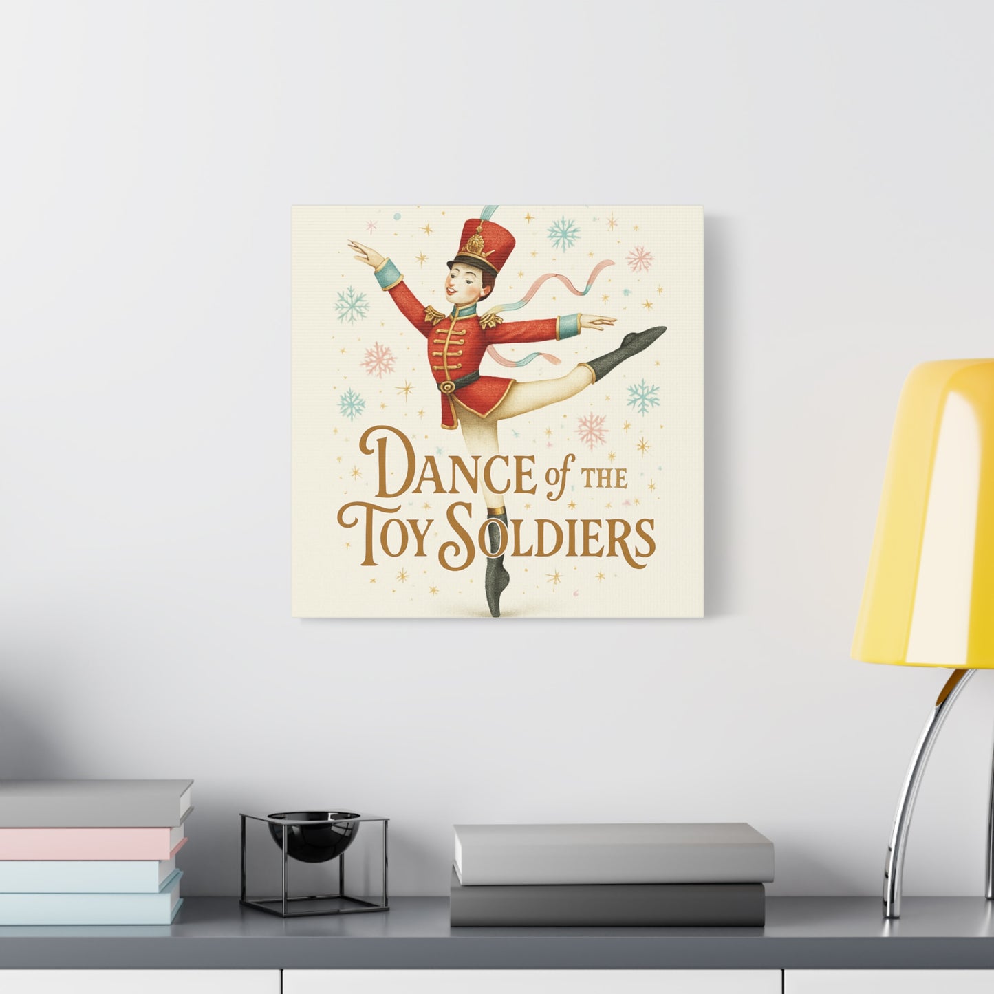 Dance of the Toy Soldiers Canvas Wall Art — Vintage Nutcracker Ballet Print