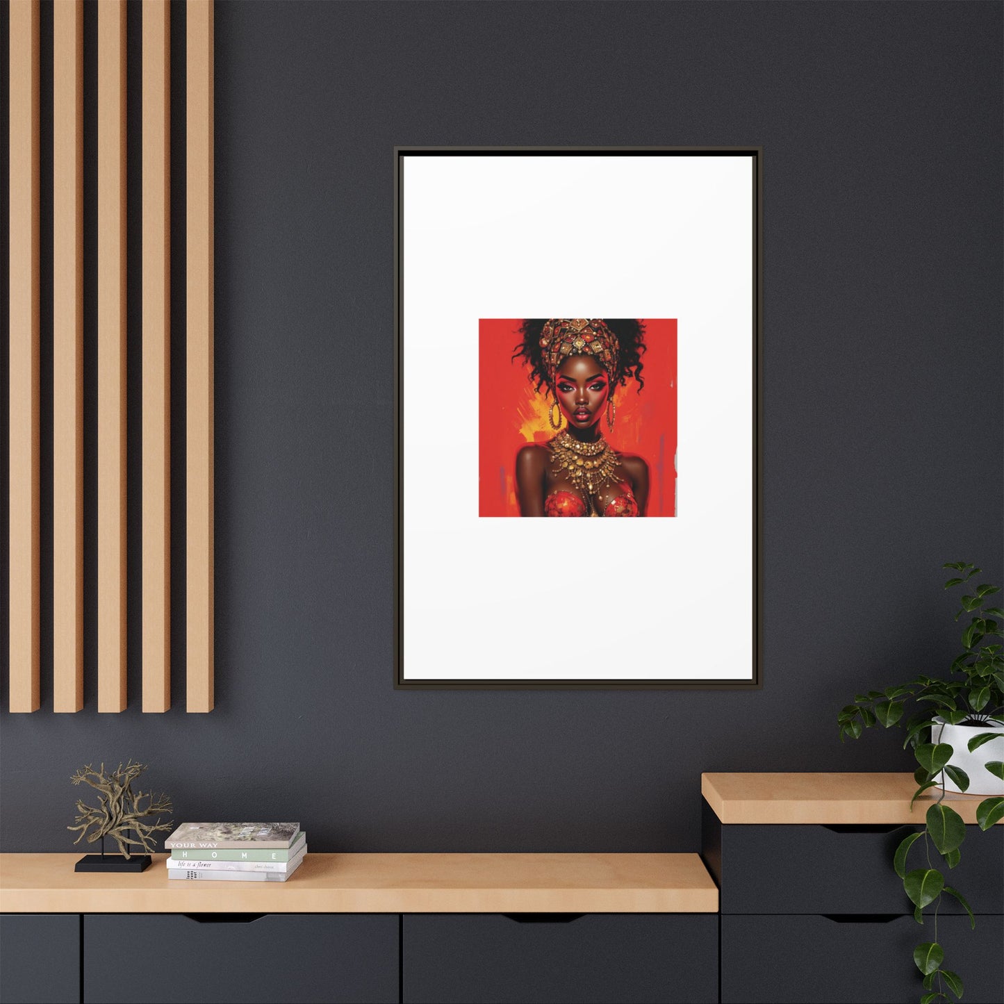 Matte Canvas, Framed (Multi-color)